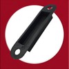 Dust Box for Door Latch Keep Strike Black Plastic 114mm