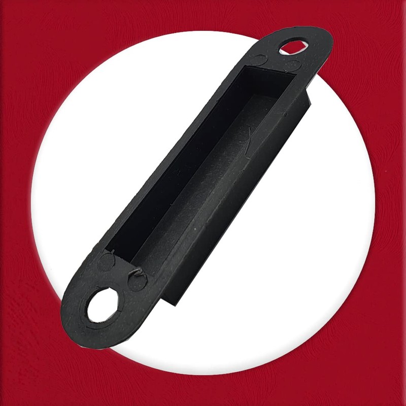 Dust Box for Door Latch Keep Strike Black Plastic 114mm