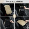Unbranded Universal Car Center Console Cover Mat PU Leather Car