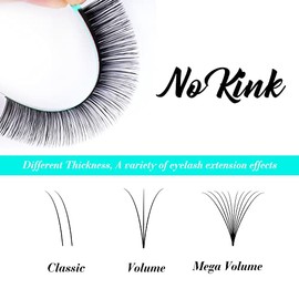 VAVALASH Eyelash Extensions 0.03-0.2 Thickness C CC D DD J B L M LD Curl 8-25mm,Lash Extension Tray,Soft Matte Premium Volume Classic Lash,Professional Lash Supplies for Lash Techs(0.18-CC-8-14 Mix)