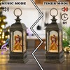 Eldnacele Angel Music Snow Globe Lantern with 6 Hour Timer,