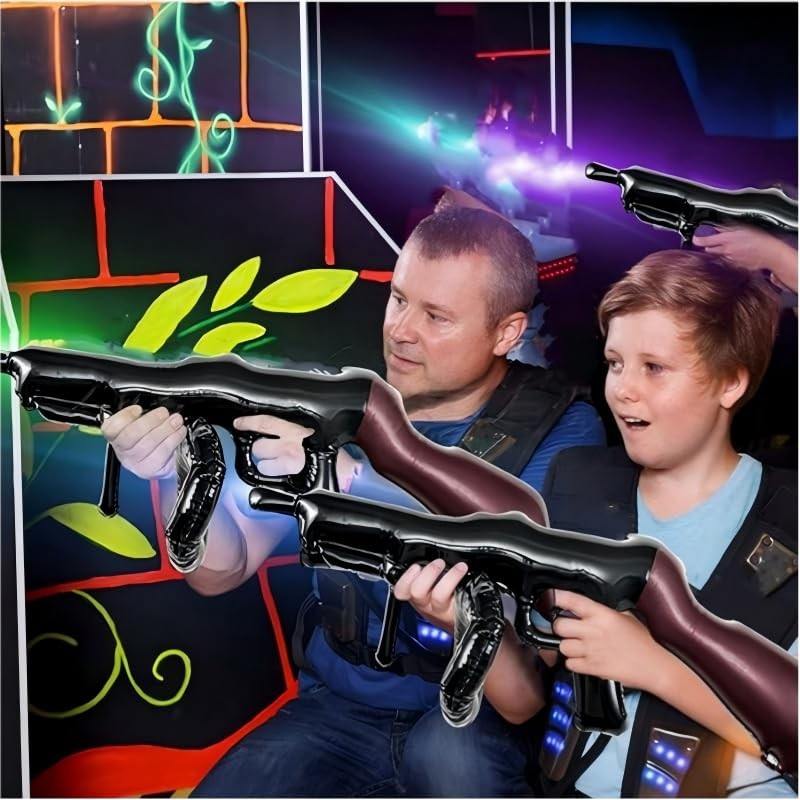 2Pcak Inflatable Gun Balloons Props Costume Accessories Fake Gun Cosplay