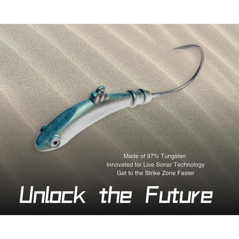 Tungsten 4 Anglers-97% Pure Tungsten Cyber Jigs | for Bottom/Vertical