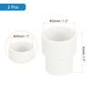 sourcing map 2 Pcs UPVC Reducer Pipe Fitting, 1" x3/4"