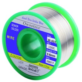 GeeekPi 0.6mm Lead Free Rosin Core Solder Wire for Motherboard, Electronic Product, Computer, Instrument