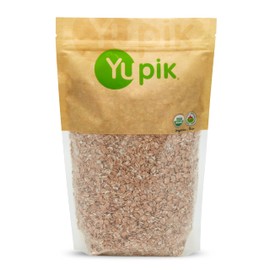 Yupik Organic Spelt Flakes, 2.2 lb (35.2 oz), Non-GMO, Kosher, Vegan, Made from Raw Whole Grains, Steamed, Rolled, & Lightly Roasted Flakes, Source of Fiber & Iron, Ideal for Cooking & Baking