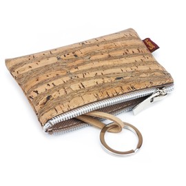 SIMARU Key Case / Key Case Made of High-Quality Cork, Vegan & Sustainable, Durable & Waterproof, Key Bag for Men & Women with Zip, Ideal for Your Car Keys, raizes