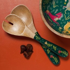 Danica Studio Mango Wood Salad Server Set/2, 11.75 inches, Boundless