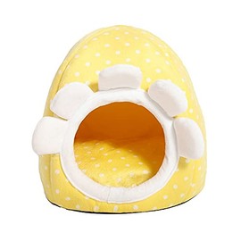 Cama para Mascotas Linda Cama de Gato cálido Mascotas Canasta Acogedor Gatito tumbonas Cojín Cat House House Tienda Muy Suave Bolsa de Estera para... 