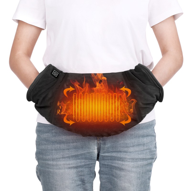 Electric Heated Hand Warmer Muff Cold Weather Thermal Glove Waist