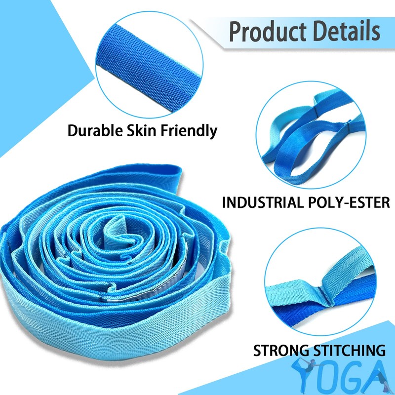 Stretching Strap Yoga Strap with Loops, Stretch Straps for Physical