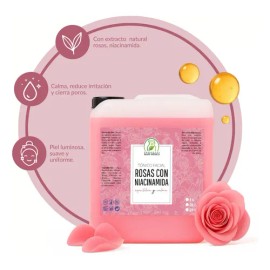 Tónico Facial Hidratante de Rosas con Niacinamida para Todo Tipo de Piel 5 Litros