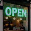 Thirdpolite Pink/Green LED Open Sign for Business 30x10 inch, Ultra