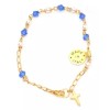 Unbranded 18K Gold-plated Sapphire Crystal - Pearls Bracelet Made in