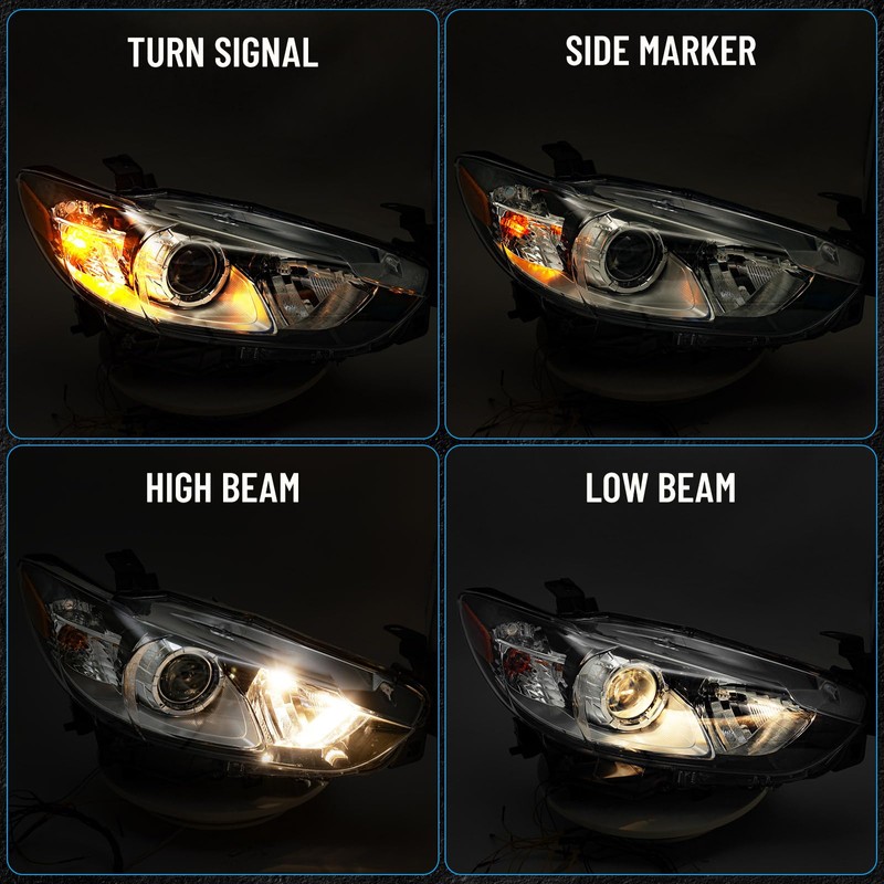 Huray Halogen Headlight Assembly for Mazda 6 2014 2015 2016