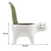 Succulent Planter with Drainage Cat Ceramic Garden Pot Cactus Planter