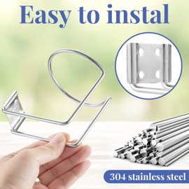 6 Pcs Stainless Steel Boat Ring Cup Drink Holder Wall Mounted Cup Drink Holders for Boat Marine Yacht Truck RV Car Trailer Hardware