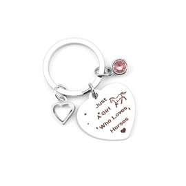 Horse Gifts for Girls, Horse Gifts for Women, Horse Racing Gifts, Horse Lover Gifts, Horse Keyring, Mom Birthday Gifts Horse, Present for Horse Lover Girl, Animal Lovers Gifts for Teenage Brother