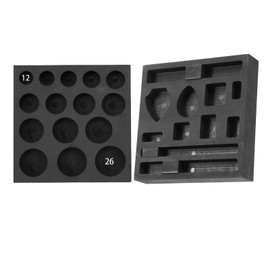 2 Pieces Graphite Ingot Molds, HOMOMSAE 11-in-1 & 15-in-1 Metal Molds Set for Casting DIY Gold Silver Aluminum Copper Brass(11 Holes-A +15 Holes)