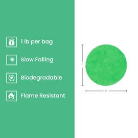 Ultimate Confetti 1" Red Biodegradable Tissue Confetti Circles-30,000 Pieces- Perfect for Decorations-Balloons-Weddings-Parties