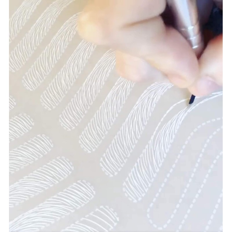 Microblading Supplies Piel de práctica de doble cara sin tinta