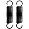 2 x 80mm Steel Extension Springs, Spring Diameter 18mm, Wire