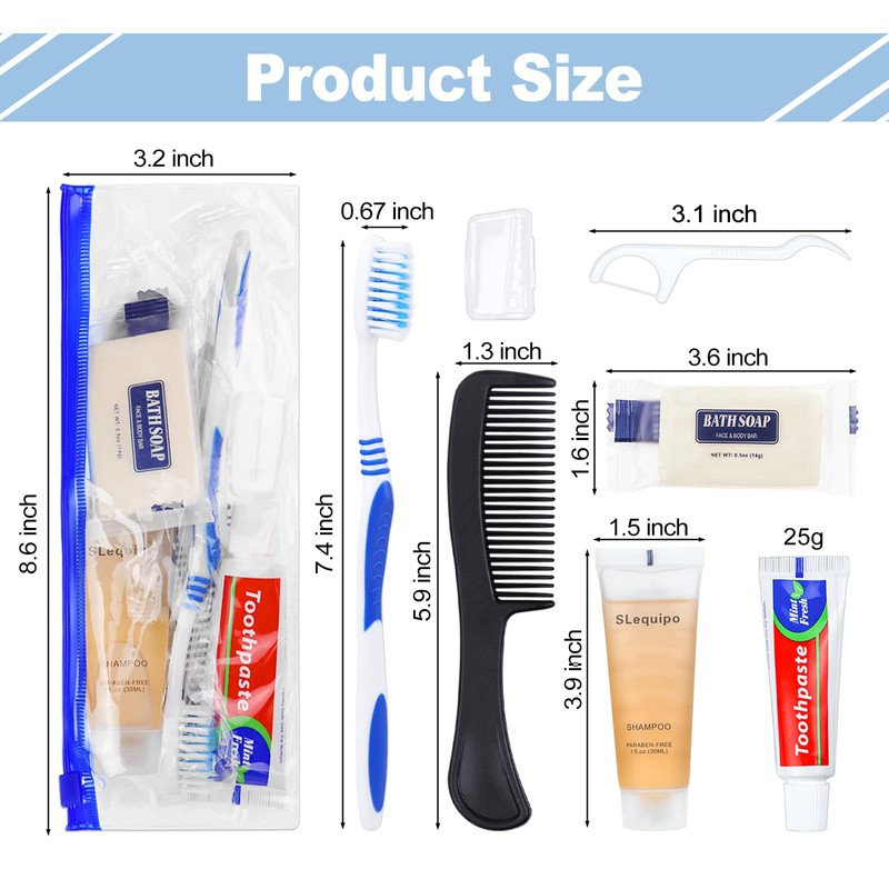 SLequipo Pack of 3 Hygiene Kit, Hygiene Kit Bulk, Individually