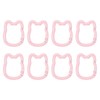 PATIKIL 8pcs Cute Cat Shape Spring Snap Hook Keychain Clip