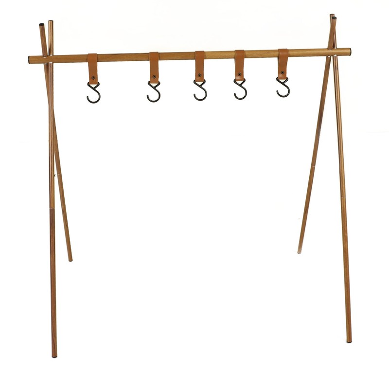 Camping Hanging Rack Portable Foldable Tripod Shelf for Light Tools