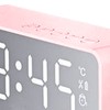 Bluetooth Speaker Alarm Clock Multifunction Electric Alarm Clocks Mirror Surface