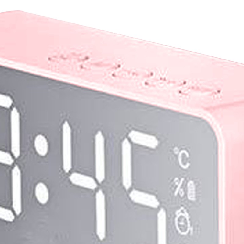 Bluetooth Speaker Alarm Clock Multifunction Electric Alarm Clocks Mirror Surface