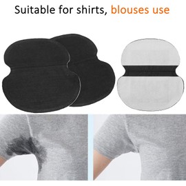 Almohadilla para el Sudor en las Axilas, ANGGREK 60 Piezas Almohadillas para el Sudor en las Axilas Tela No Tejida Vestir Ropa Almohadillas para el Sudor en las Axilas Negro