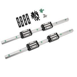 200MM Linear Rail 2PCS HGR15 Linear Guide Rail HGH15 Linear Slide Rail with 4PCS HGH15CA Carriage Slider Block CNC Kit