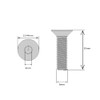M6 (6mm x 30mm Inc Head) Hex Socket Countersunk Machine