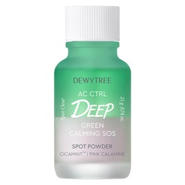 Deweytree AC Control Deep Green Calming SOS Spot Powder, 21g, 1 piece / 듀이트리 AC컨트롤 딥 그린 카밍 SOS 스팟 파우더, 21g, 1개