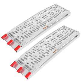 OCPTY 89 x 11"(LxW),Holds up to 1500 Pounds Aluminum Plate Top Ramp for bicycles, motorcycles, off-road vehicles, load trucks, ATVs, UTV, and trailers, etc.