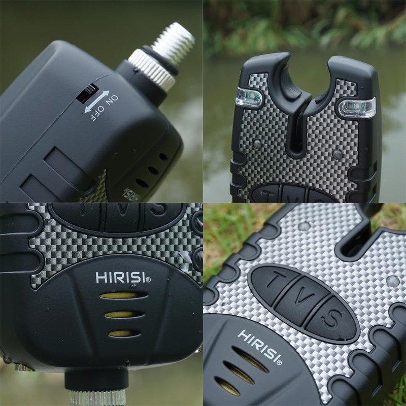 Hirisi Tackle Carp Fishing Bite Alarm and 3 Swingers in