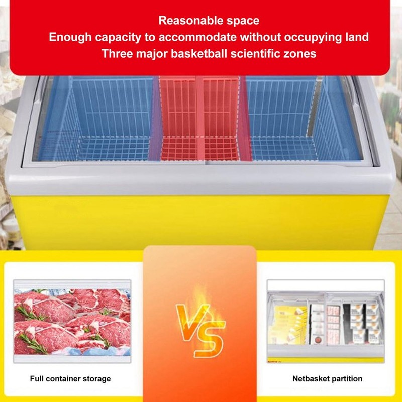 Chest Freezer Basket Deep Adjustable Storage Organizer Bin Divider Expandable