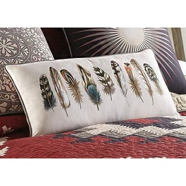 BLACK FOREST DECOR Crimson Vista Feather Pillow