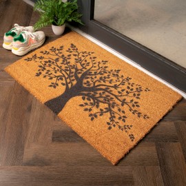 Country Home Tree of Life Extra Grey Doormat Indoor Outdoor Welcome Mat Funny Cute Door mat Housewarming Gift Indoor Outdoor Bathroom Door mat 20x32 Inches
