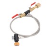 CGA320 G1/2 Cylinder Refill Adapter Dual Valve CO2 Tank Adapter