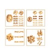 Brain Teaser Puzzle 20Pcs Unlock Interlock Game IQ Test Wooden