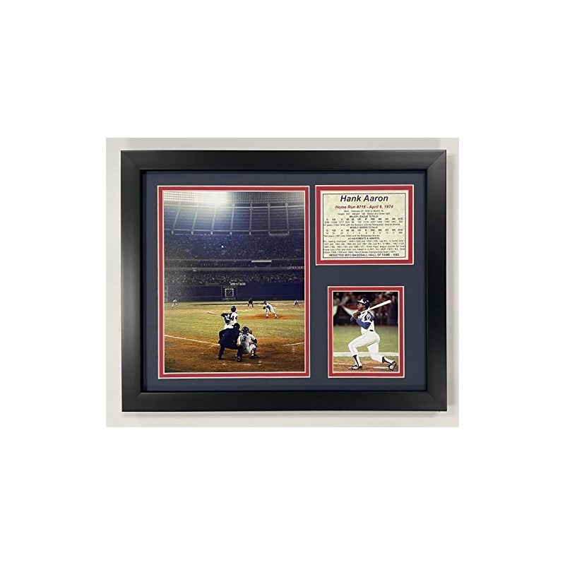 Legends Never Die Hank Aaron 715th Home Run Color Framed