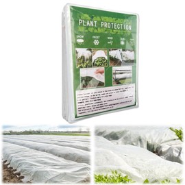 2 x 5 m Horticulture Frost Protection Cover, 35gsm Non-Woven Fabric Plant Blanket, Floating Row Cover, Heavy Winter Cover Fleece, Cold Protection Cold Frame Fleece, Frost Protection Fabric for