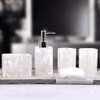 Resin Soap Dish, Soap Dispenser, Toothbrush Holder & Tumbler Bathroom