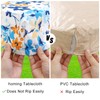 homing Rectangle Printed Fabric Tablecloth, Elastic Fitted Table Cloth for
