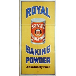 HistoricalFindings Photo: Royal Baking Powder,1897,Large can of Baking Powder,Photograph