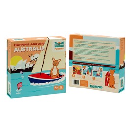 Mizzie Puzzle Box Set - Hopping Around Australia, 1 Set