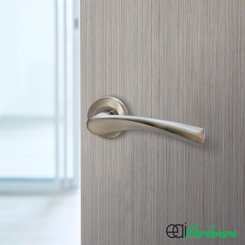 EAI Nickel Internal Door Handle | 1 Pair Satin Nickel