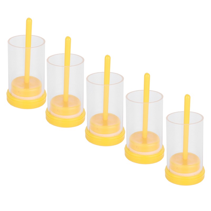 5Pcs Queen Bee Marking Bottle Catcher Cage Tube Lightweight Plastic